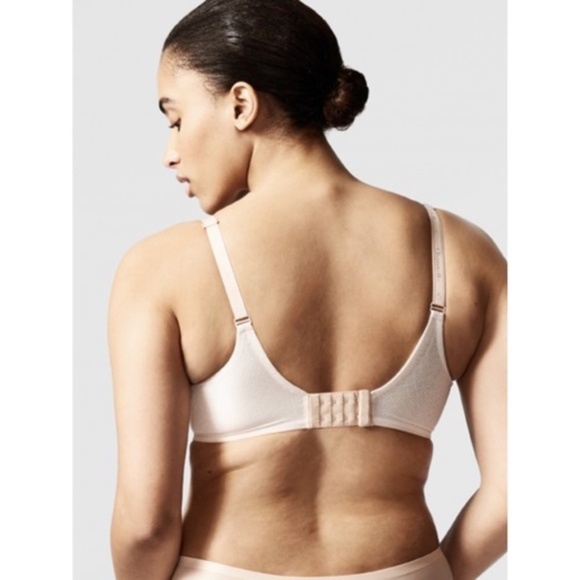 NWT New Chantelle Nude Blush C Ideal Back Smoothing Plunge T-Shirt Bra - Picture 3 of 3